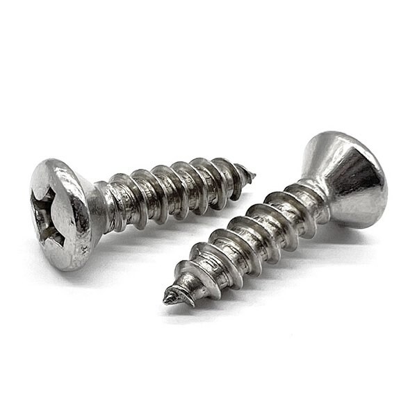 Boltsandnuts.Com Sheet Metal Screw, #12 x 1 in, Plain 18-8 Stainless Steel Oval Head Phillips Drive, 2000 PK 12D100POHTSSS/A-2000 - main